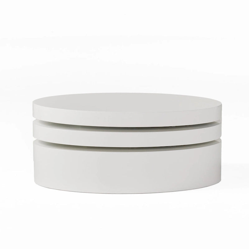 Small Oval Mod Rotatable Coffee Table by Christopher Knight Home