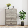5 Drawers Dresser, Tall Chest of Drawers with Deep Drawers