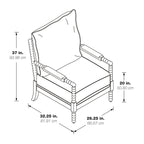 Chaise à barreaux