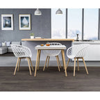 Ensemble de deux chaises d'intérieur/extérieur pour salle à manger/salon
