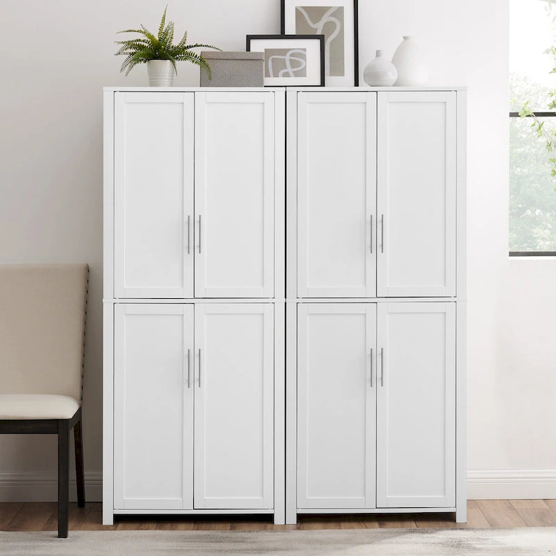 Crosley Savannah 6-shelf Pantry Storage Cabinets (Set of 2) - 56 w x15 d x 67 h
