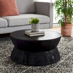 Table basse ronde moderne. - 30 cm de large x 30 cm de long x 14 cm de haut - 30 cm de large x 30 cm de profondeur x 14 cm de haut