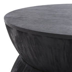 Table basse ronde moderne. - 30 cm de large x 30 cm de long x 14 cm de haut - 30 cm de large x 30 cm de profondeur x 14 cm de haut