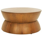 Table basse ronde moderne. - 30 cm de large x 30 cm de long x 14 cm de haut - 30 cm de large x 30 cm de profondeur x 14 cm de haut