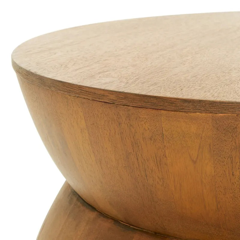 SAFAVIEH Mattye Modern Contemporary Round Coffee Table. - 30 W x 30 L x 14 H - 30Wx30Dx14H