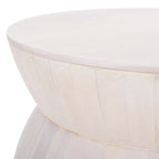 Table basse ronde moderne. - 30 cm de large x 30 cm de long x 14 cm de haut - 30 cm de large x 30 cm de profondeur x 14 cm de haut