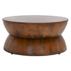 Table basse ronde moderne. - 30 cm de large x 30 cm de long x 14 cm de haut - 30 cm de large x 30 cm de profondeur x 14 cm de haut