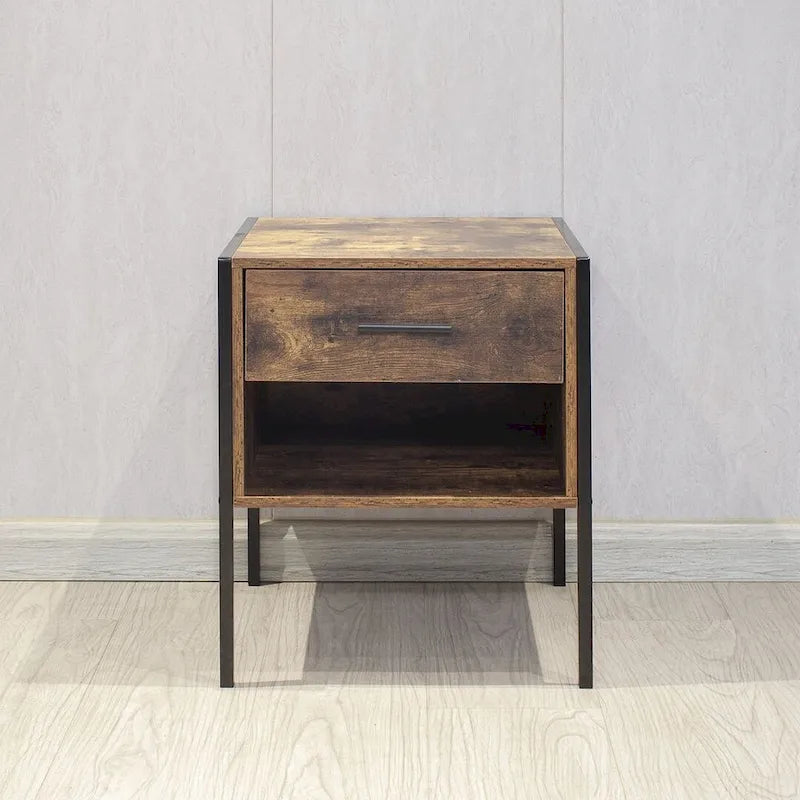 Rustic Brown 6 Drawer Dresser or Set of 2 Nightstands