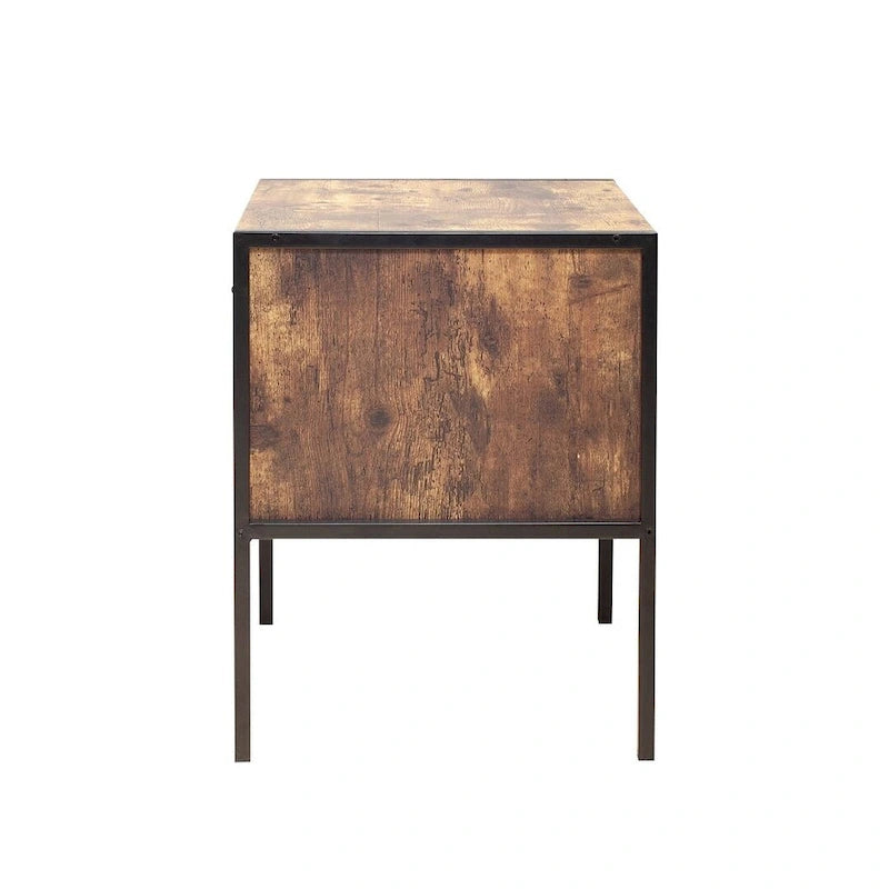 Rustic Brown 6 Drawer Dresser or Set of 2 Nightstands