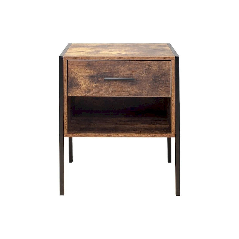 Rustic Brown 6 Drawer Dresser or Set of 2 Nightstands