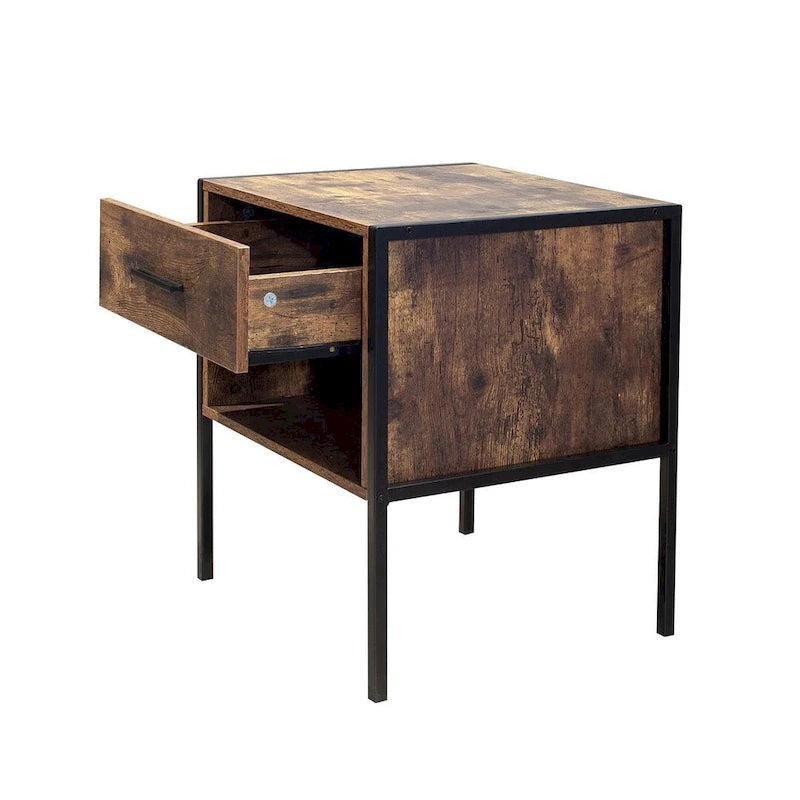 Rustic Brown 6 Drawer Dresser or Set of 2 Nightstands