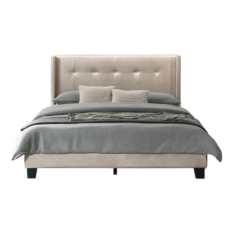 Evelyn Twin Upholstered Platform Bed