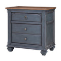 Bridgevine Home Americana Nightstand, No Assembly Required, Corduroy Blue Finish