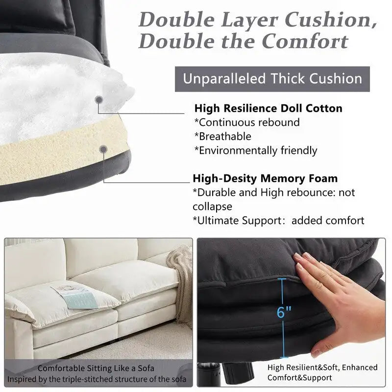 Upholstered Armless Polyester Fiber Task Office Chair With Wheels