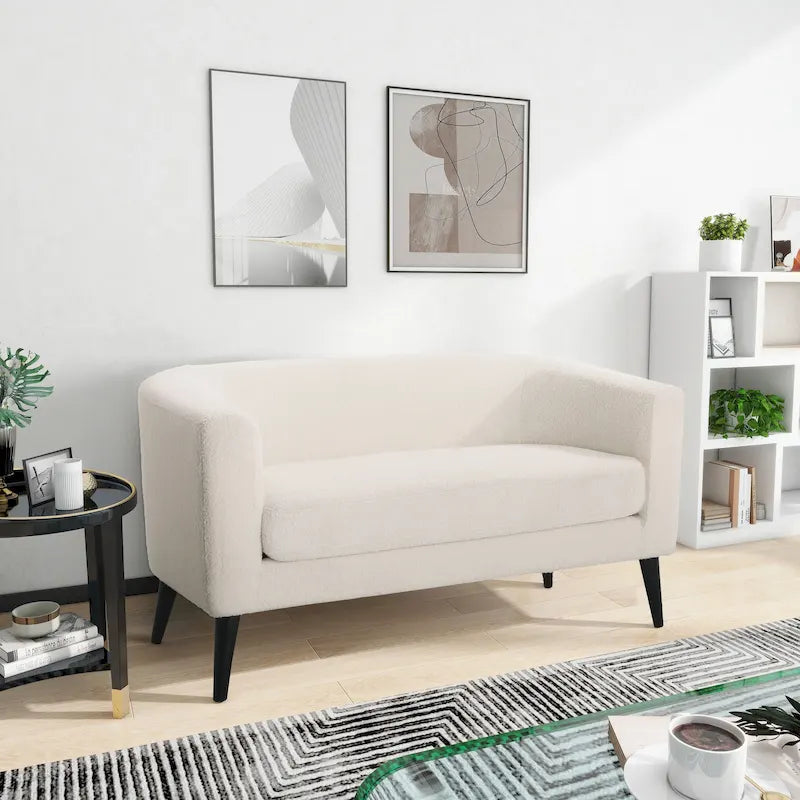 Mava Textured Fabric Loveseat by Christopher Knight Home