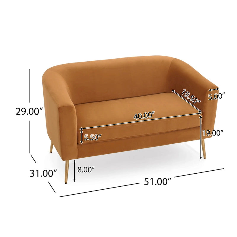Mava Textured Fabric Loveseat by Christopher Knight Home
