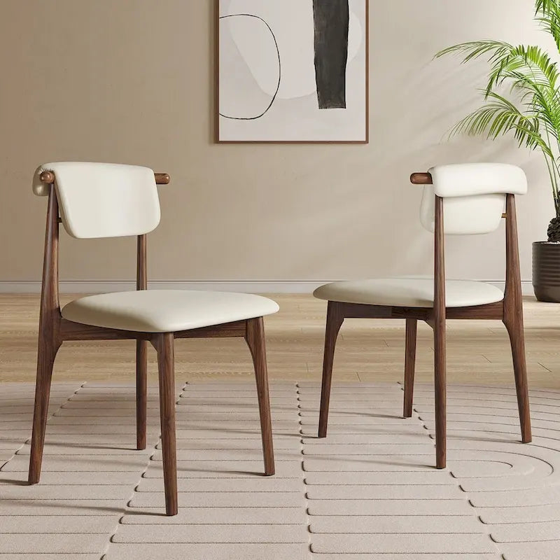 71 Modern Rectangular Dining Table with Stone Table-top, Wood Legs