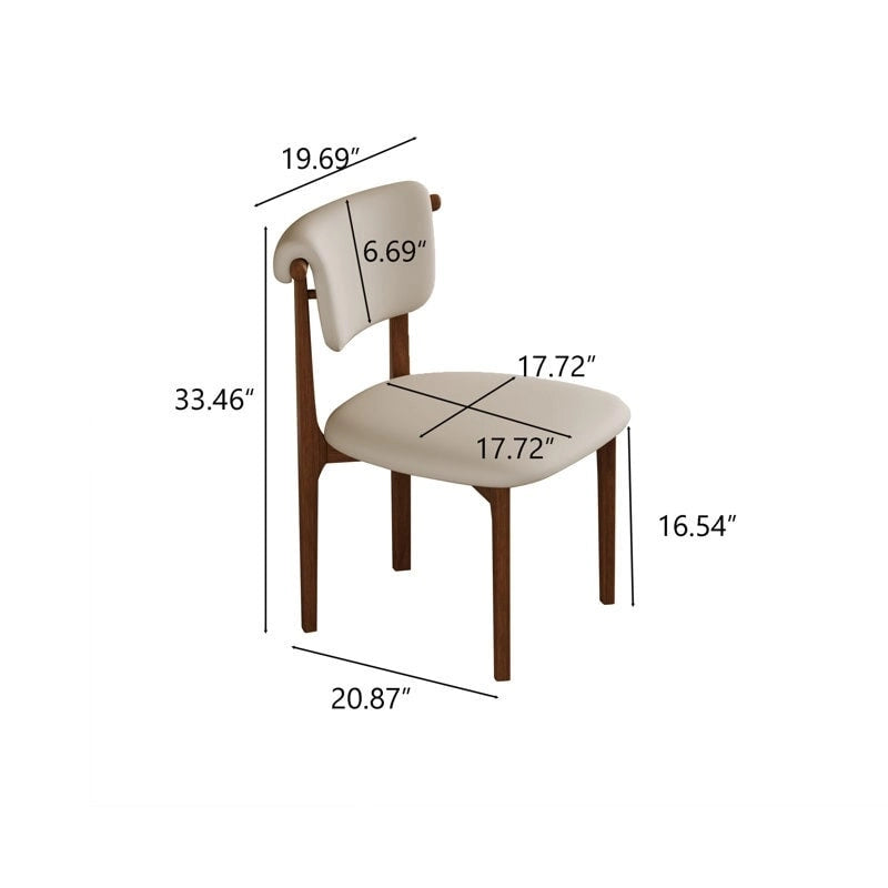 71 Modern Rectangular Dining Table with Stone Table-top, Wood Legs
